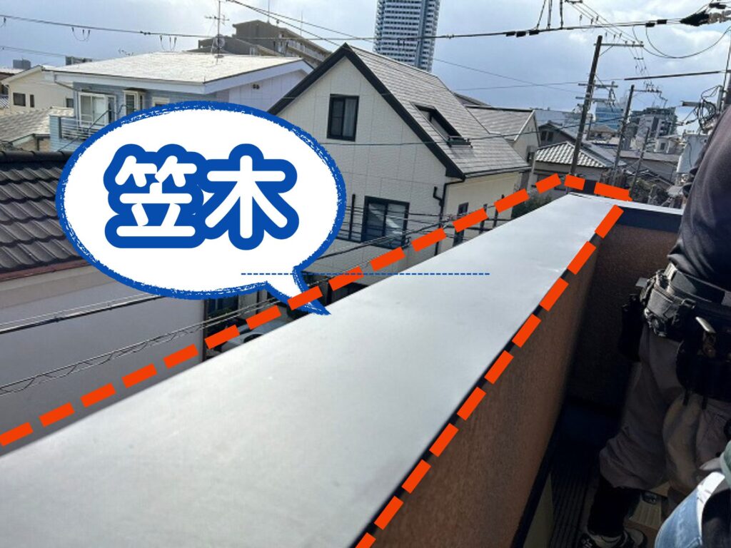 笠木の場所